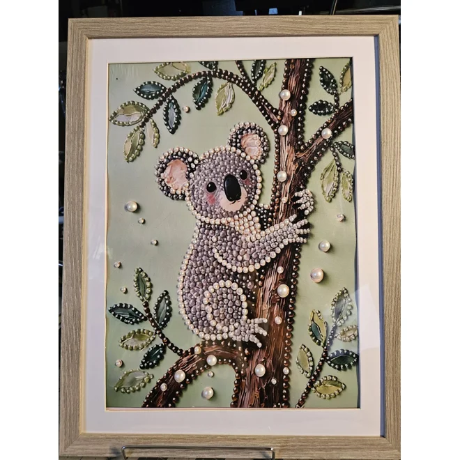 product Image for Koala Pearls in Tree 12x16 Framed Art