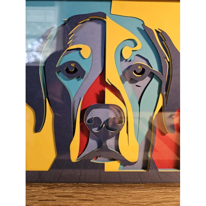 Additional Image for Labrador Retriever Colors 8x8 3D Shadow Box Art