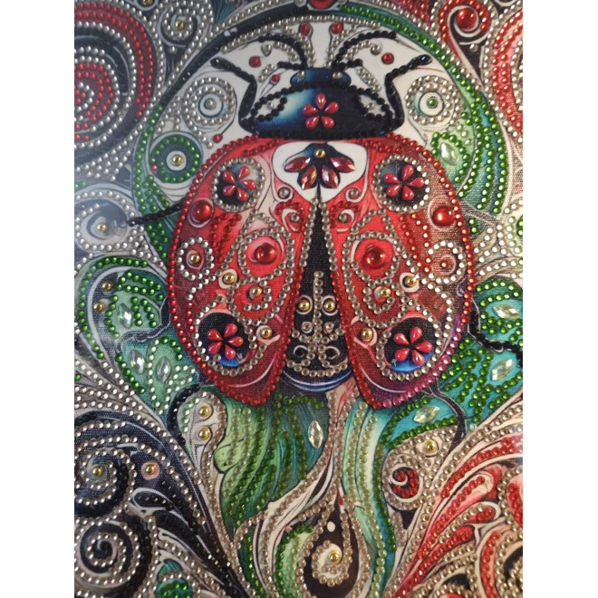 Additional Image for Ladybug 12x12 Framed Rhinestone Art