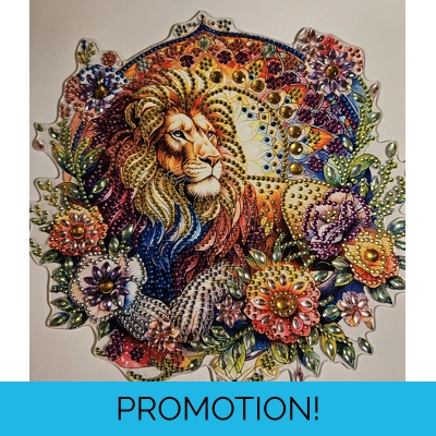 Lion Hanging Rhinestone Art Lion Hanging Rhinestone Art