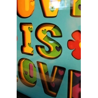 Love Is Love 8x8 3D Shadow Box Art