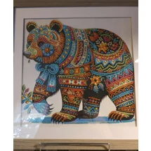 Mosaic Bear 12x12 Frame..