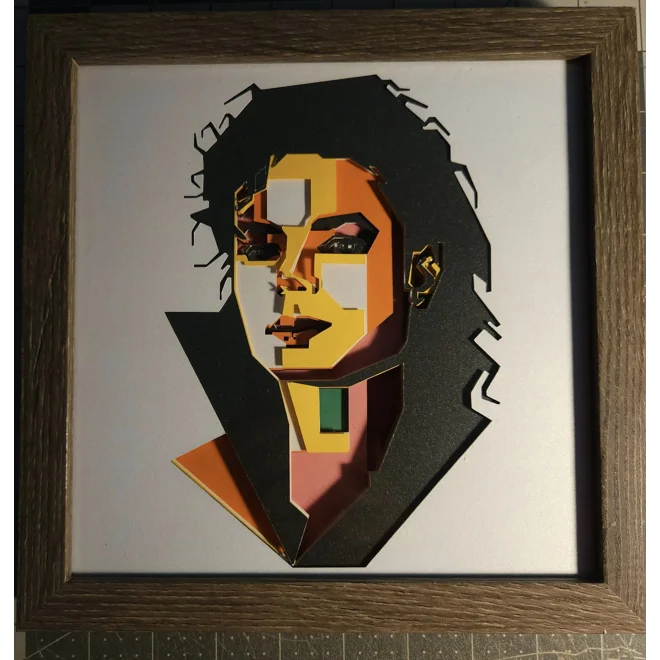 Additional Image for Michael Jackson Pop Art 8x8 3D Shadow Box