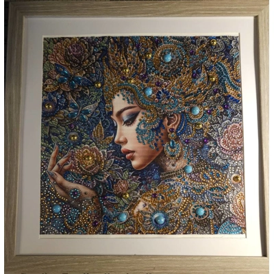 Mother Nature 12x12 Framed Rhinestone Art