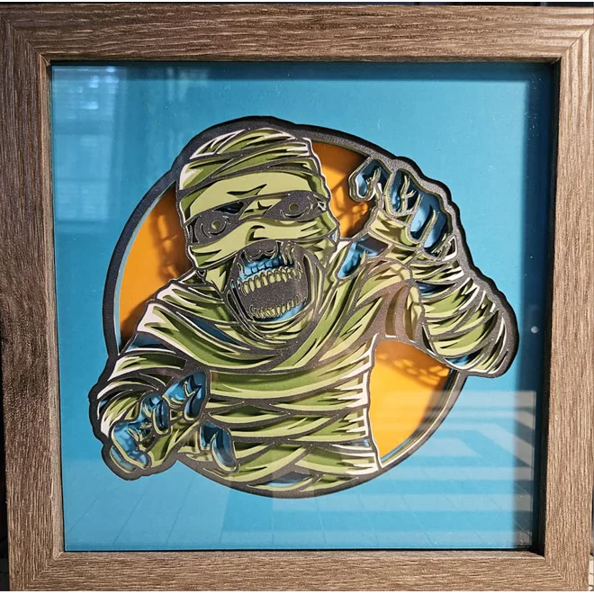 Additional Image for Mummy 8x8 3D Shadow Box Art