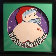 Naughty Santa 8x8 3-D S..
