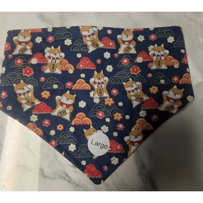 Navy Lucky Shiba Scrunc..