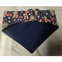 Navy Lucky Shiba Scrunchie Pet Bandana