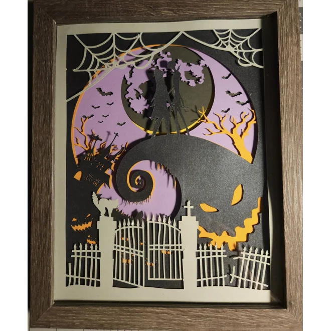 Additional Image for Nightmare Before Christmas 8x10 3D Shadow Box Fan Art