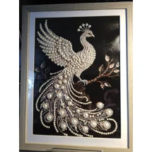 Peacock Pearls Framed 1..