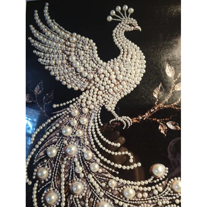 Additional Image for Peacock Pearls Framed 12x16 Art