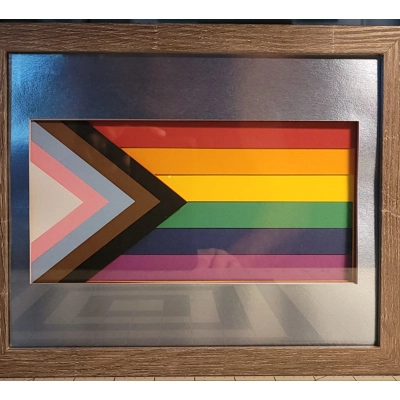Pride Flag 8x10 3D Shadow Box