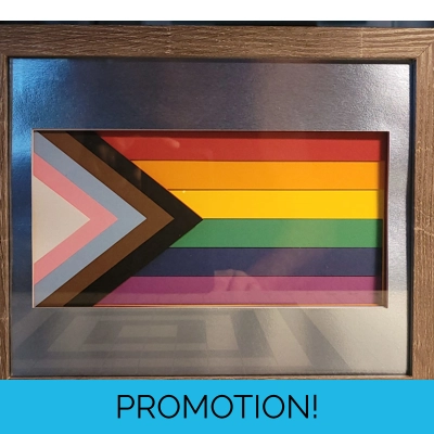 Pride Flag 8x10 3D Shadow Box