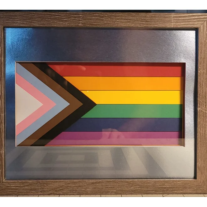 product Image for Pride Flag 8x10 3D Shadow Box