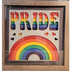Pride Rainbow 9x9 Shadow Box Art