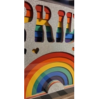 Pride Rainbow 9x9 Shadow Box Art