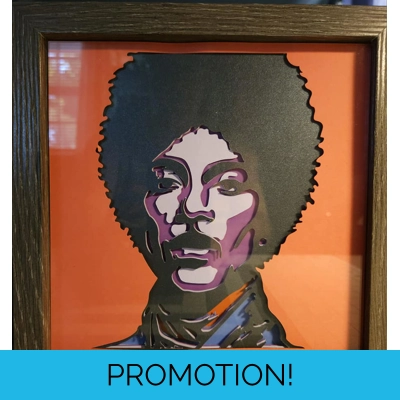Prince Pop Art 3D 8x8 Shadow Box Prince Pop Art 3D 8x8 Shadow Box