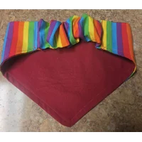 Rainbow Scrunchie Pet Bandana