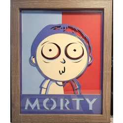 Morty 3D 8x10 Shadow Box Fan Art