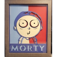 Pair Rick & Morty 3D Shadow Box Art Pieces