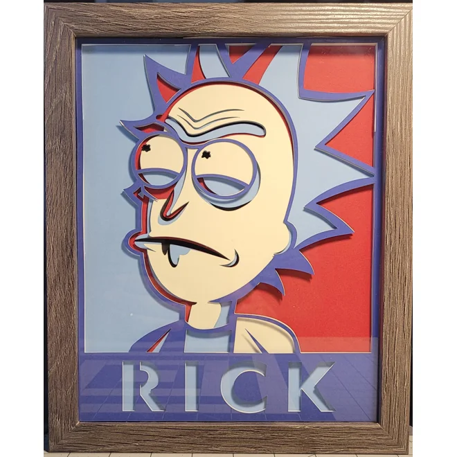 product Image for Pair Rick & Morty 3D Shadow Box Art Pieces