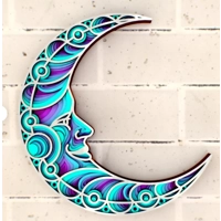 Moon Dream 9 x 9 3-D Shadow Box