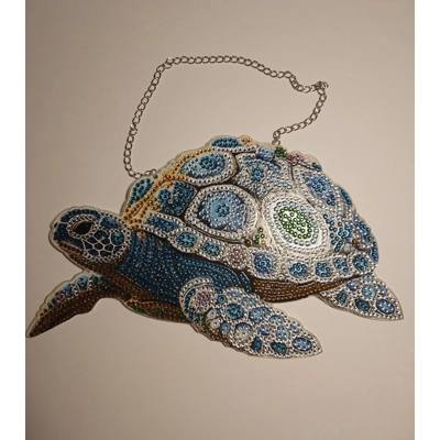 Sea Turtle Hanging Rhinestone Art