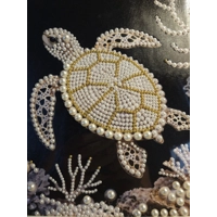Sea Turtle Pearls 12x12 Framed Art