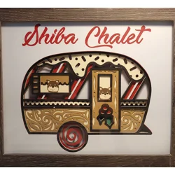 Shiba Chalet 8x10 3-D Shadow Box