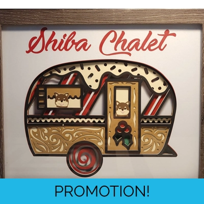 Shiba Chalet 8x10 3-D Shadow Box Shiba Chalet 8x10 3-D Shadow Box
