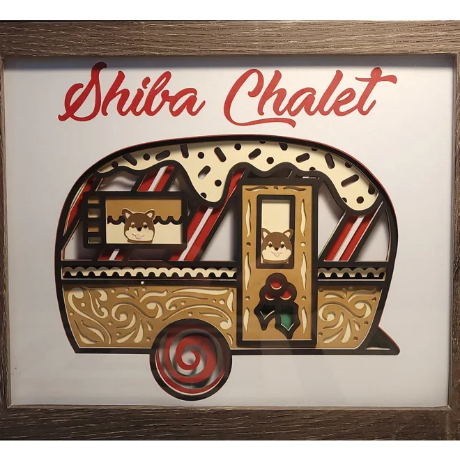 product Image for Shiba Chalet 8x10 3-D Shadow Box