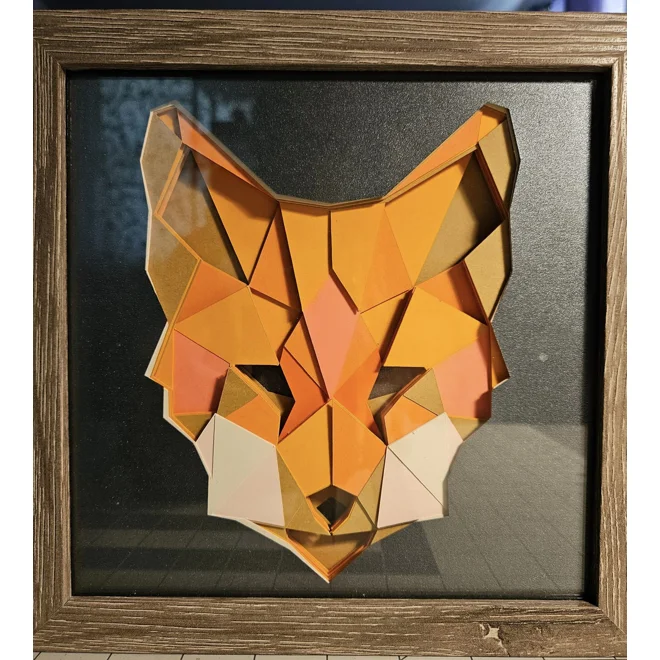 product Image for Shiba Inu Polygon 8x8 3D Art Piece