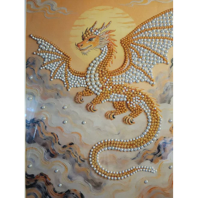 Additional Image for Sun Dragon Pearls 18x22 Framed Art