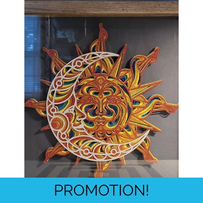 Sun Moon Rainbow Glitte..