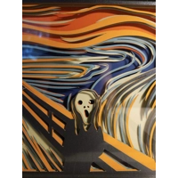 The Scream 8x8 3D Art Piece