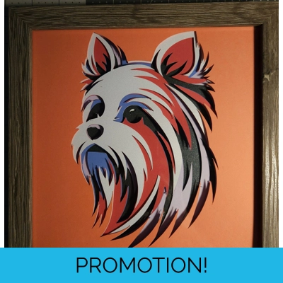 West Highland Terrier Colors 8x8 3D Shadow Box Art West Highland Terrier Colors 8x8 3D Shadow Box Art