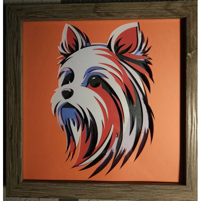 product Image for West Highland Terrier Colors 8x8 3D Shadow Box Art