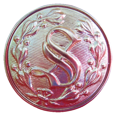 7/8" GOLD "S" WITH WREATH