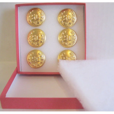PRO 1" BRIGHT BRASS REMOVABLE "SC" WITH WREATH PRO 1" BRIGHT BRASS REMOVABLE "SC" WITH WREATH