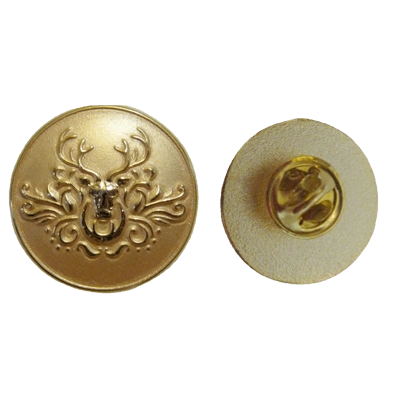 1" REINDEER HEAD LAPEL PIN