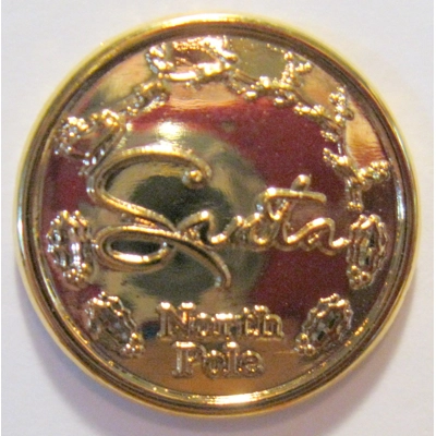 3/4" "SANTA NORTH POLE" LAPEL PIN