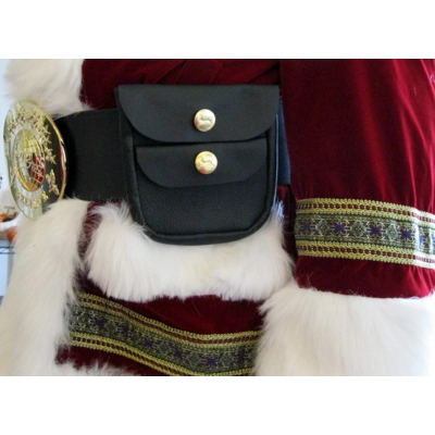 SANTA BELT POUCH-- FITS A 4" BELT-- BUSINESS CARDS,KEYS, MONEY, TOKENS SANTA BELT POUCH-- FITS A 4" BELT-- BUSINESS CARDS,KEYS, MONEY, TOKENS