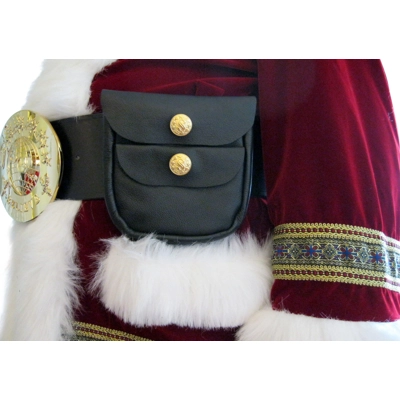 SANTA BELT POUCH-PEBBLE GRAIN LEATHER- FITS A 4" BELT-- BUSINESS CARDS,KEYS, MONEY, TOKENS SANTA BELT POUCH-PEBBLE GRAIN LEATHER- FITS A 4" BELT-- BUSINESS CARDS,KEYS, MONEY, TOKENS