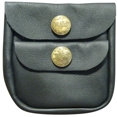 Santa Pouch With Antique Gold Button - Fits Up To A 4" Belt Santa Pouch With Antique Gold Button - Fits Up To A 4" Belt