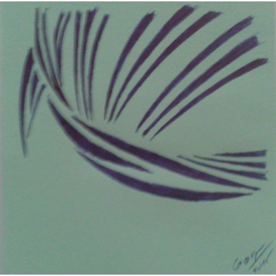 Gull - Hand made tribal picture Gull - Hand made tribal picture