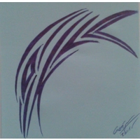 Delfin - Hand made tribal picture