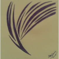 Hen - Hand made tribal picture