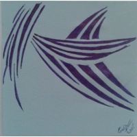 Blackbird - Hand made tribal pict..