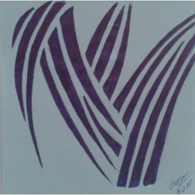 Swan - Hand made tribal picture Swan - Hand made tribal picture