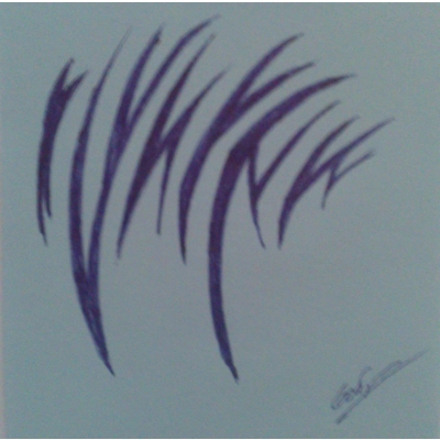 Olm - Hand made tribal picture Olm - Hand made tribal picture